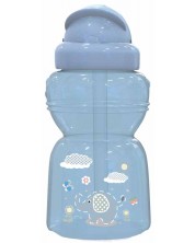 Спортна бутилка Lorelli Baby Care - Animals, 325 ml, синьо