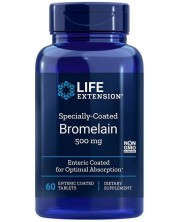 Specially Coated Bromelain, 500 mg, 60 таблетки, Life Extension -1