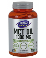Sports MCT Oil, 1000 mg, 150 капсули, Now -1