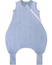 Спално чувалче с крачета Bio Baby - Oт органичен памук, 2.5 Тog, 70 cm, 6-12 м, синьо -1