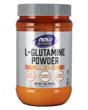 Sports L-Glutamine Powder, 454 g, Now -1
