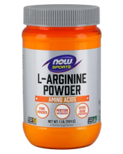 Sports L-Arginine Powder, 454 g, Now -1