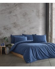 Спален комплект Via Bianco - Washed linen, син