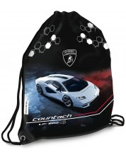 Спортна торба Ars Una Lamborghini - Бяла кола -1