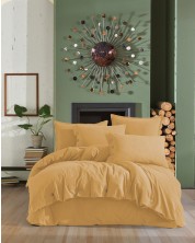 Спален комплект Via Bianco - Washed linen, жълт -1