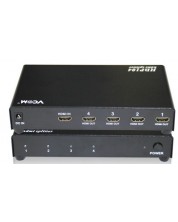 Сплитер VCom - DD414A, HDMI/ Multiplier 1x4, черен -1