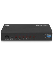Сплитер ACT - AC7831, HDMI/4xHDMI, черен