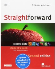 Straightforward Intermediate 2nd Edition: Student's Book with Practice Online access and eBook / Английски език - ниво B1+ (Учебник + онлайн ресурси) -1