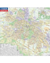 Стенна административна карта на София (1:8 000)