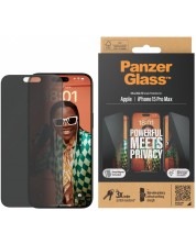 Стъклен протектор PanzerGlass - Privacy UWF, iPhone 15 Pro Max