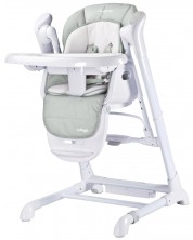 Столче за хранене и люлка 2 в 1 Caretero - Indigo, Light Grey  -1