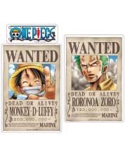 Стикери ABYstyle Animation: One Piece - Luffy & Zoro Wanted Posters -1