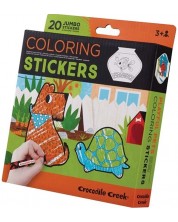 Стикери за оцветяване Crocodile Creek - Игриви животни