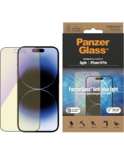 Стъклен протектор PanzerGlass - AntiBact/Bluelight, iPhone 14 Pro
