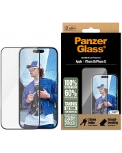 Стъклен протектор PanzerGlass - Ultra-Wide Fit, iPhone 16/15 -1