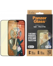 Стъклен протектор PanzerGlass - UWF AntiReflect, iPhone 15 Plus -1