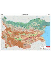 Почви - стенна карта на България (1:360 000) -1