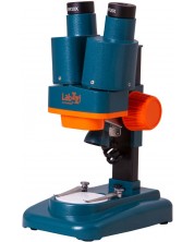 Стереомикроскоп Levenhuk - LabZZ M4, син/оранжев