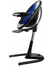 Mima Висок стол за хранене с черна рамка Moon – Royal Blue -1