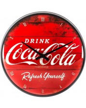 Стенен ретро часовник Nostalgic Art Coca-Cola - Refresh Yourself