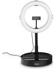Статив с лампа Hama - Spotlight foldup 102 II, 10.2'', LED, черен