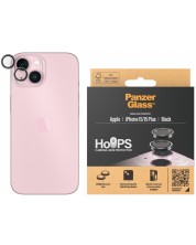 Стъклен протектор за камера PanzerGlass - Hoops, iPhone 15/15 Plus -1