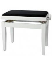Столче за пиано Gewa - White Gloss 130030, бяло