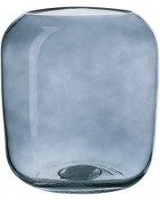 Стъклена ваза ADS - Тъмносиня, 17 x 15 x 20 cm -1