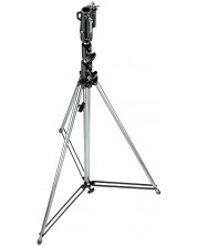 Статив за осветление Manfrotto - Steel Tall Levelling Leg, сребрист -1