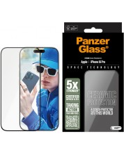 Стъклен протектор PanzerGlass - iPhone 16 Pro, Ceramic, Ultra-Wide Fit -1