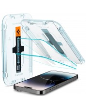 Стъклени протектори Spigen - tR EZ Fit, iPhone 14 Pro, 2 броя
