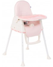 Столче за хранене KikkaBoo - Creamy, розово -1