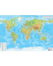 Стенна природогеографска карта на света (1:34 000 000, ламинат)