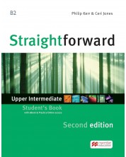 Straightforward 2nd Edition Upper Intermediate Level: Student's Book with Practice Online access and eBook / Английски език: Учебник + онлайн ресурси