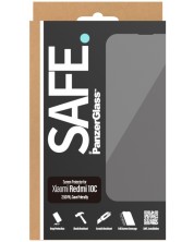 Стъклен протектор Safe - CaseFriendly, Redmi 10C, черен