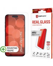 Стъклен протектор Displex - Real 2D, iPhone 15/15 Pro