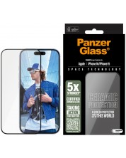 Стъклен протектор PanzerGlass - Ceramic Ultra-Wide Fit, iPhone 16/15 -1