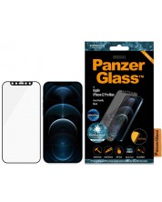 Стъклен протектор PanzerGlass - AntiBact, iPhone 12 Pro Max, черен -1