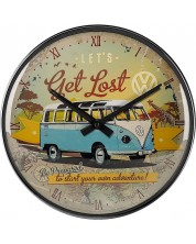 Стенен ретро часовник Nostalgic Art VW - Let's Get Lost -1