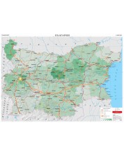 Транспорт - стенна карта на България (1:360 000) -1