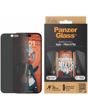Стъклен протектор PanzerGlass - Privacy UWF, iPhone 15 Plus