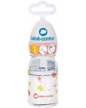 Стъклена бутилка Bebe Confort - Emotion, 110 ml, Jungle Vibes -1