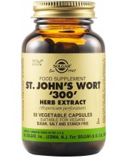 St. John's Wort 300 Herb Extract, 50 растителни капсули, Solgar -1