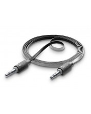 Стерео кабел - жак 3.5 mm - 3.5 mm, сив -1