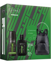 STR8 Freak Комплект - Тоалетна вода и Део спрей, 100 + 150 ml + Раница -1