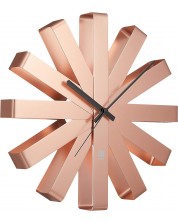 Стенен часовник Umbra - Ribbon, розов -1