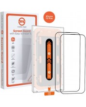 Стъклен протектор Mobile Origin - Screen Guard, iPhone 15 Plus, 2 бр., Orange