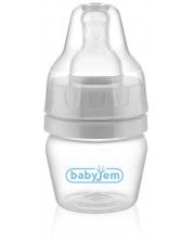 Стъклено преходно шише BabyJem - 30 ml, сиво