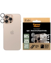 Стъклен протектор за камера PanzerGlass - Hoops Transparent, iPhone 16 Pro/Pro Max -1