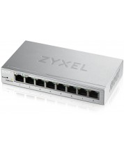 Суич ZyXEL - GS1200-8, 8 порта, сребрист -1